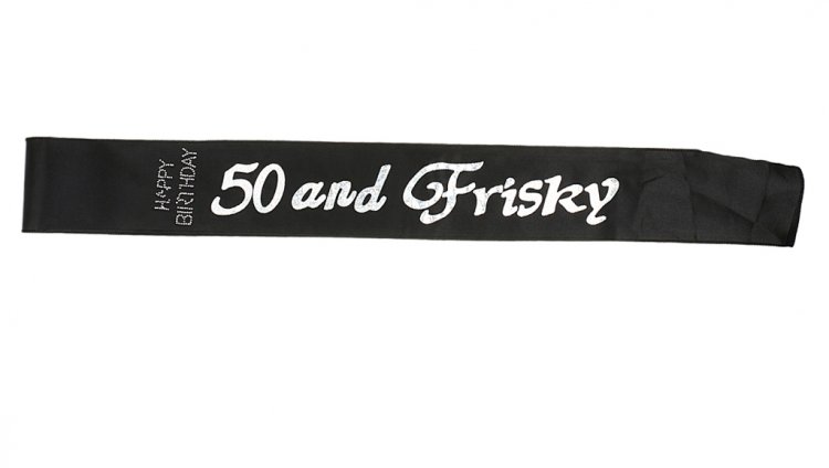 50 and Frisky Sash Black