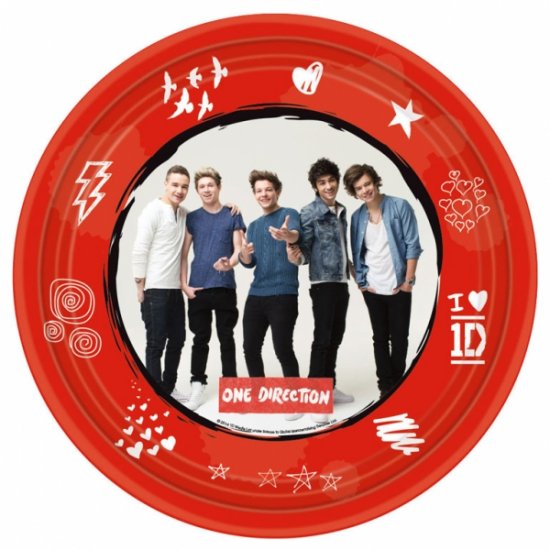 8 Plates One Direction 23cm
