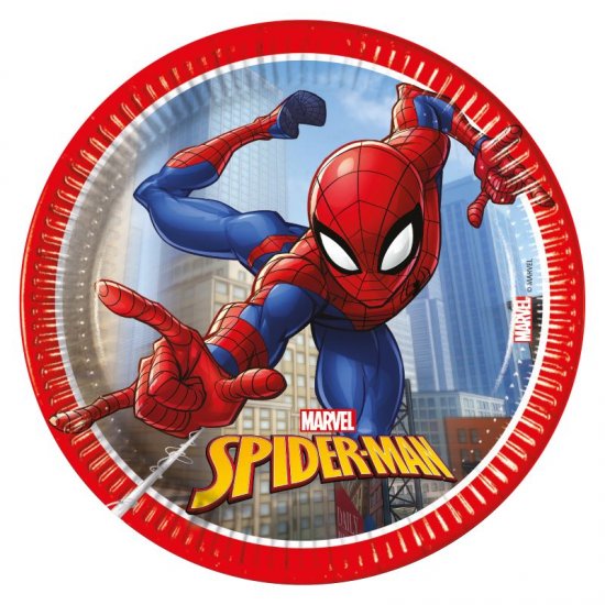 8 Plates Spiderman 19cm