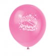 8 Birthday Princess Balloons