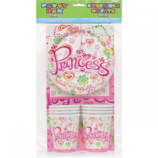 Party Pack for 8 persons Princess Diva