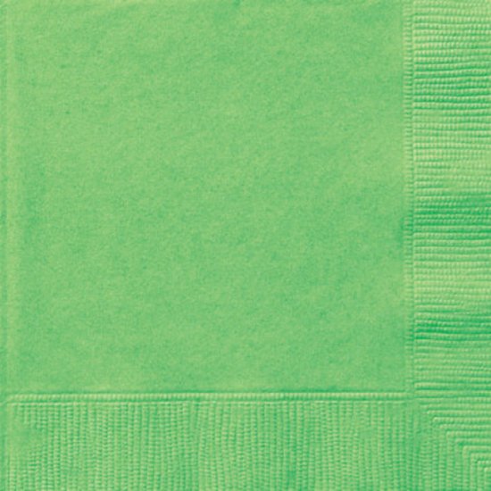 20 Napkins Lime green 33X33cm