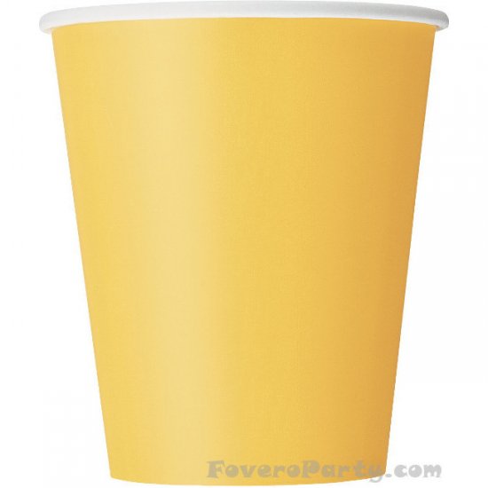 14 Paper Cups yellow 260ml