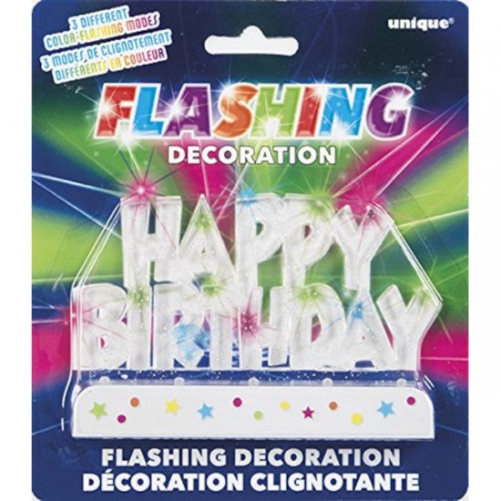 Flashing Decoration \"Happy Birthday\"