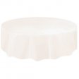 Ivory Plastic Tablecover Round 213cm