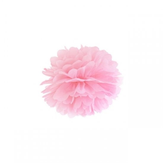 1 Decorative Puff Ball Pink 25cm