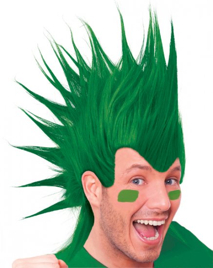 Mohawk Wig - Green