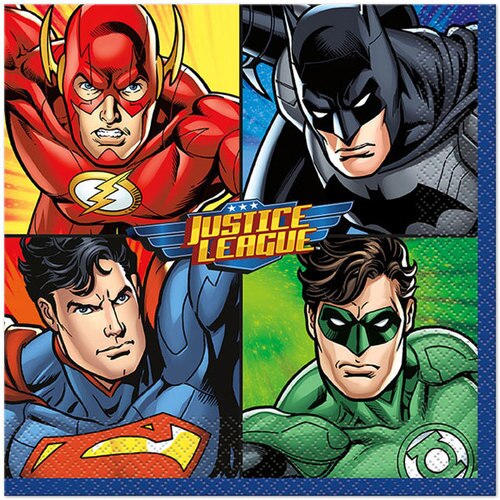16 Napkins Justice League