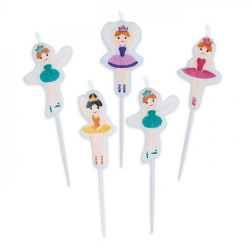 5 Mini Figurine Candles Ballerina 5 Mini Figurine Candles Ballerina