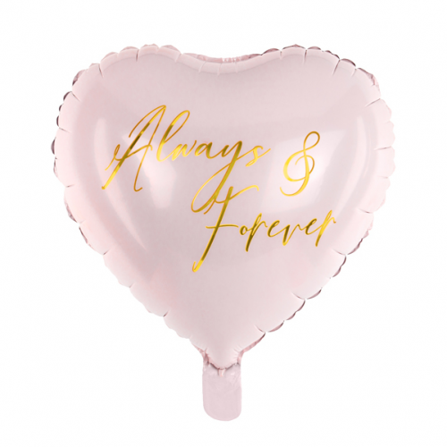 Foil balloon Heart ''Allways & Forever'', 45 cm Foil balloon Heart ''Allways & Forever'', 45 cm