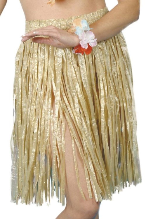 Hawaiian Hula Skirt Natural Short Hawaiian Hula Skirt Natural Short