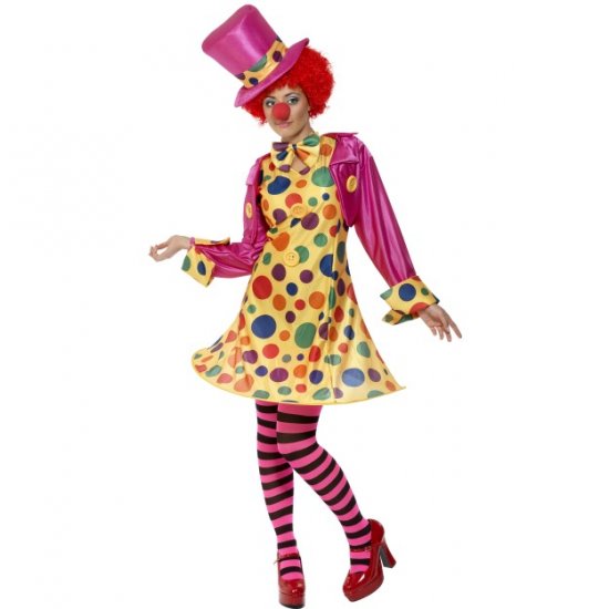 Costume Clown Lady , Multi-Coloured