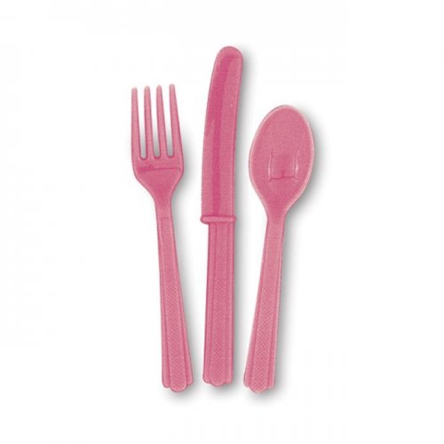 6 Set Cutlery Fuchsia (18pcs) 6 Set Cutlery Fuchsia (18pcs)