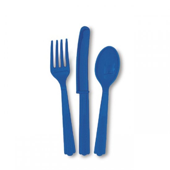 6 Set Cutlery Blue (18pcs)