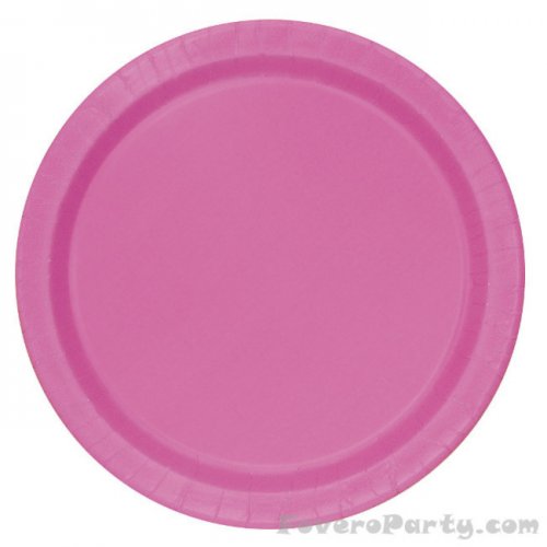 20 Paper Plates Fuchsia 17cm 20 Paper Plates Fuchsia 17cm