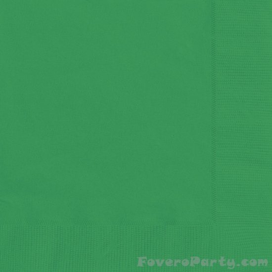 20 Napkins Emerald Green 33X33cm