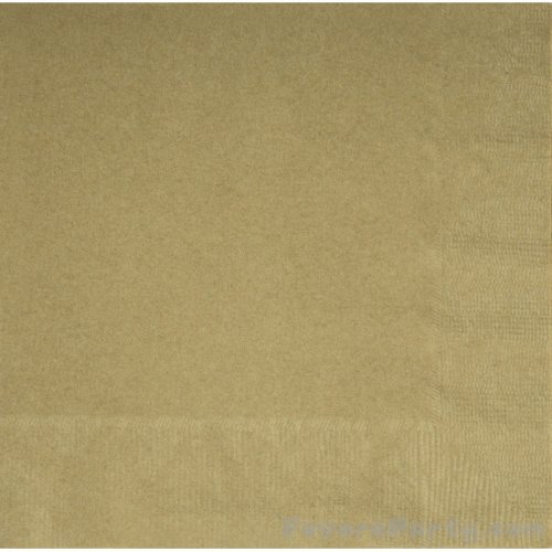 20 Napkins Gold 33X33cm 20 Napkins Gold 33X33cm