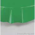 Green Plastic Tablecover Round 213cm