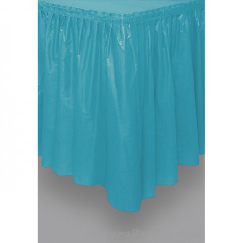 Turquoise Tableskirt 73cm X 426cm Turquoise Tableskirt 73cm X 426cm