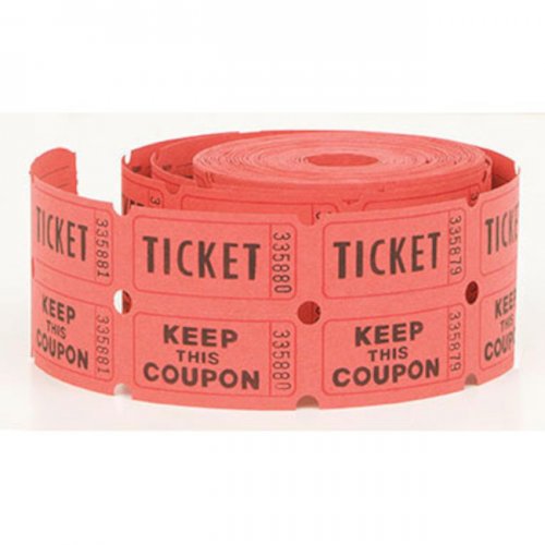 500 Double tickets roll various colours 500 Double tickets roll various colours