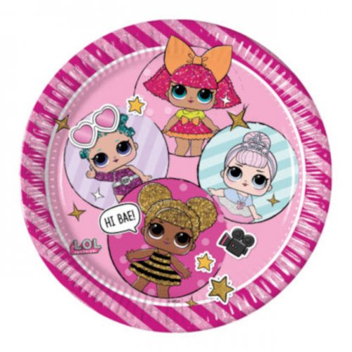 8 Plates LOL Surprise 22cm 8 Plates LOL Surprise 22cm