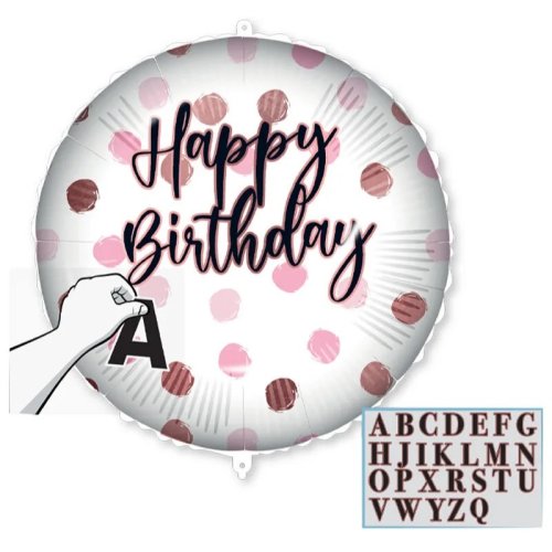 Foil Balloon Happy Birthday 45cm Foil Balloon Happy Birthday 45cm