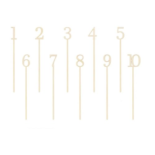 Wooden Numbers (0-10) 25cm Wooden Numbers (0-10) 25cm