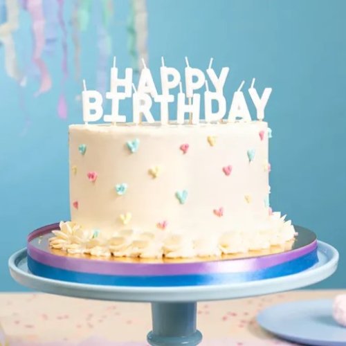 Candles Happy Birthday White Candles Happy Birthday White