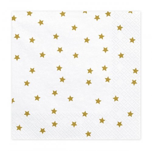 20 Napkins Stars 33X33cm 20 Napkins Stars 33X33cm