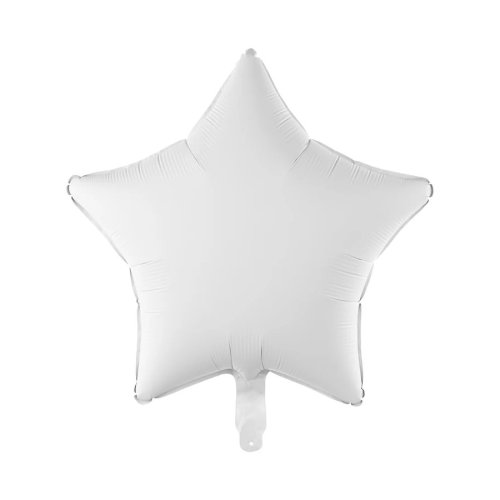 Foil Balloon Star White 45cm Foil Balloon Star White 45cm