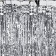 Silver Fringe Door Curtain 90cm X 243cm Silver Fringe Door Curtain 90cm X 243cm