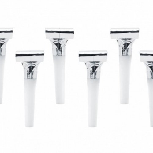 6 Party Blowers Silver 6 Party Blowers Silver