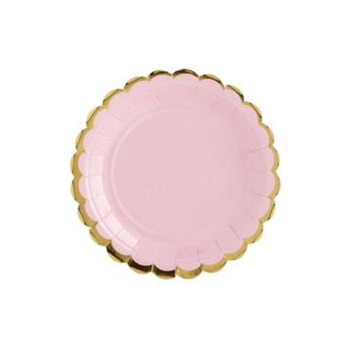 6 Paper Plates Pink 18cm 6 Paper Plates Pink 18cm