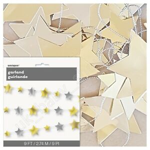 Silver/Gold Stars Garland 2.70m Silver/Gold Stars Garland 2.70m