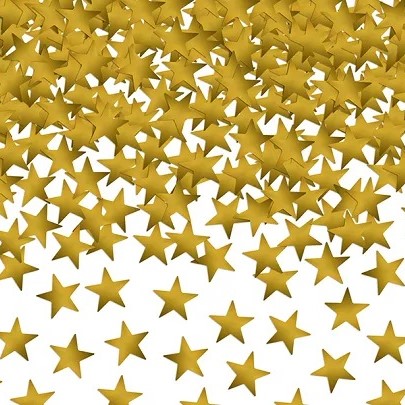 Foil Stars Confetti Gold 30gr Foil Stars Confetti Gold 30gr