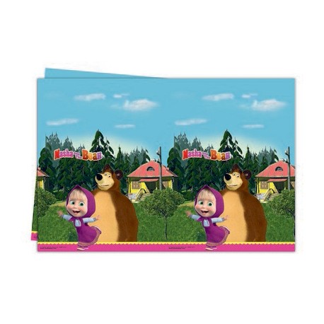 Plastic Tablecover Masha & The Bear 120x180cm Plastic Tablecover Masha & The Bear 120x180cm