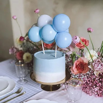 Cake Topper Balloons Blue 29cm Cake Topper Balloons Blue 29cm