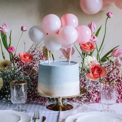 Cake Topper Balloons Pink 29cm Cake Topper Balloons Pink 29cm